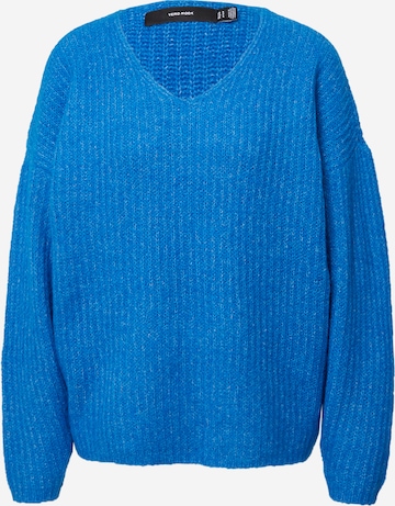VERO MODA Sweter 'JULIE' w kolorze niebieski: przód
