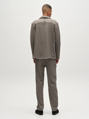 GABBA Regular Fit Skjorte ' Libre AX Stripes ' i grå