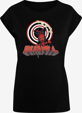 ABSOLUTE CULT T-Shirt 'Deadpool - Upside Down' in Schwarz: predná strana