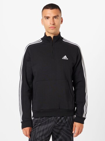 ADIDAS SPORTSWEAR Sportsweatshirt 'Essentials' in Schwarz: predná strana