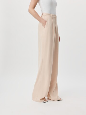 LeGer by Lena Gercke Regular Pleat-front trousers 'Thora Tall' in Beige