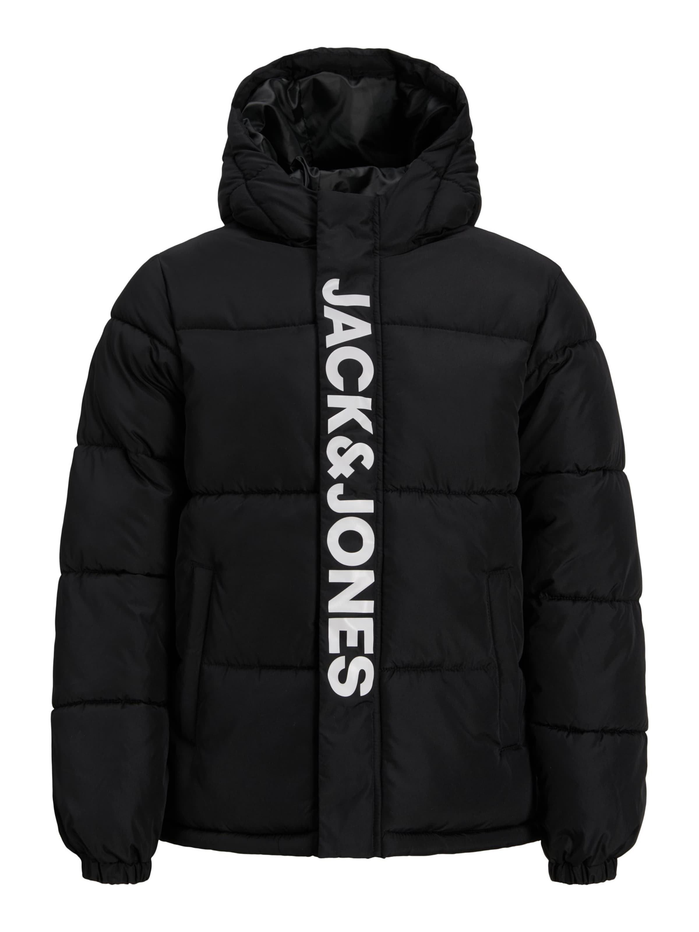 Jack & Jones Junior Vinterjakke i sort: forside