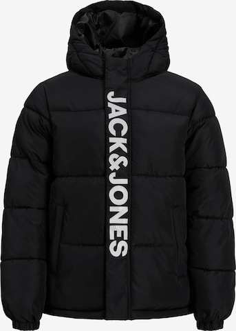 Jack & Jones Junior - Chaqueta de invierno en negro: frente