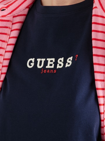 Tricou de la GUESS JEANS pe albastru
