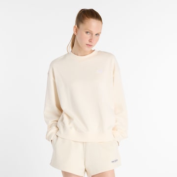 Sweat-shirt 'Essentials' new balance en beige : devant