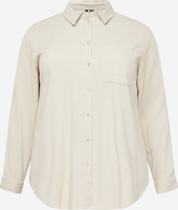 Vero Moda Curve Bluse 'Mymilo' in Beige: predná strana