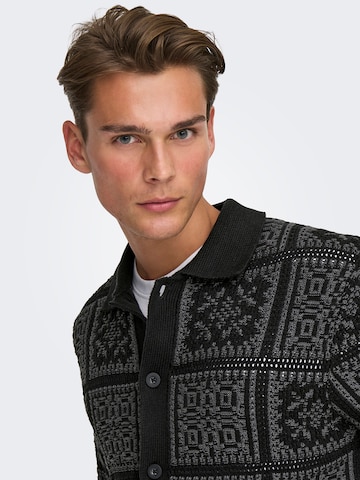 melns Only & Sons Adīta jaka