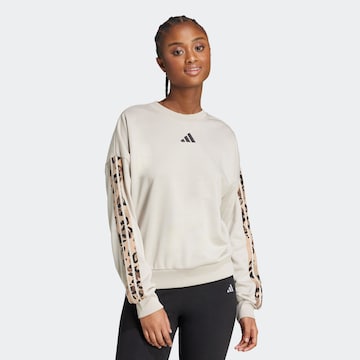 ADIDAS SPORTSWEAR - Sweatshirt de desporto em bege: frente