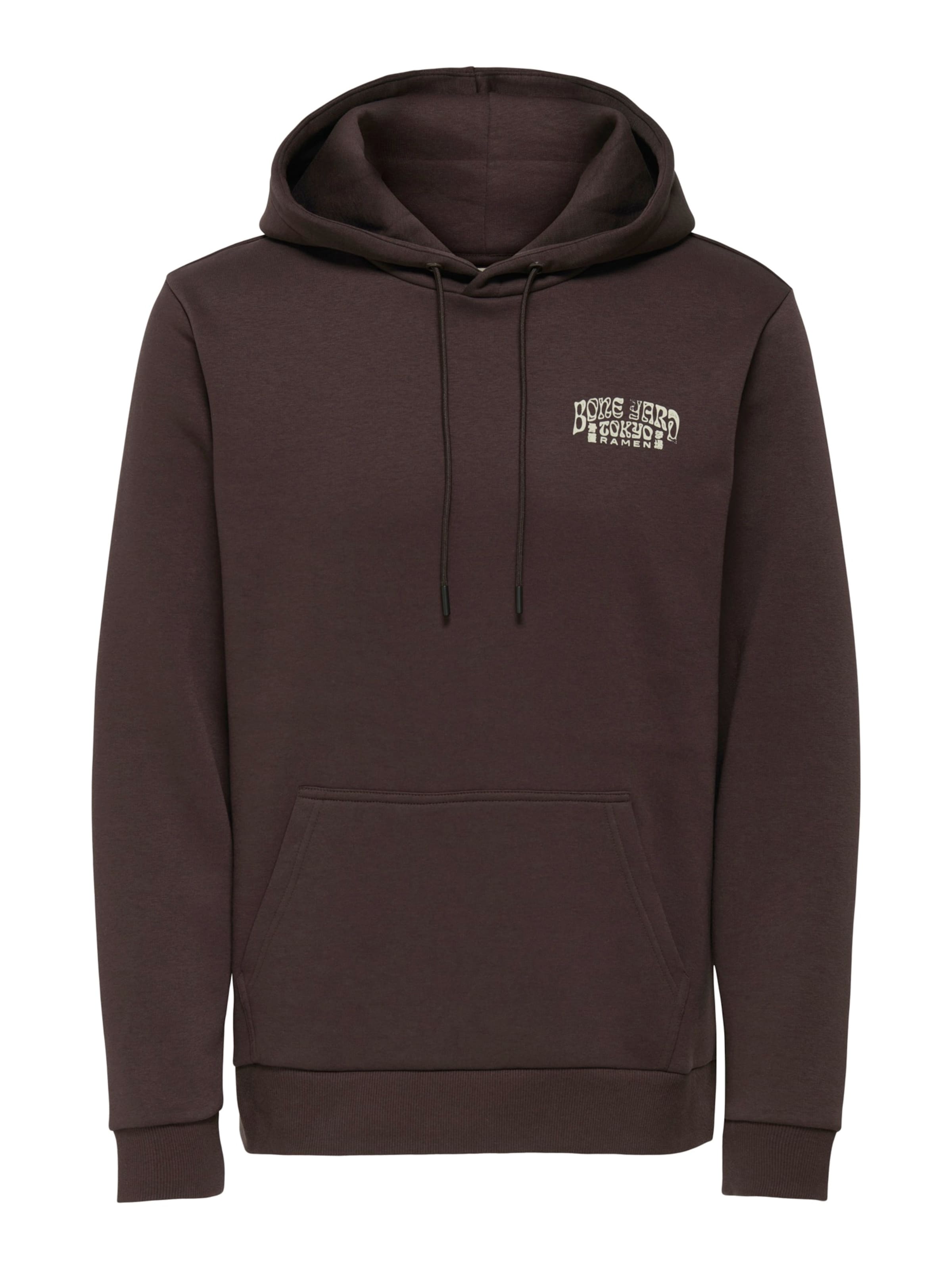Only & Sons Sweatshirt 'ONSRAMEN' in Braun: Vorderseite