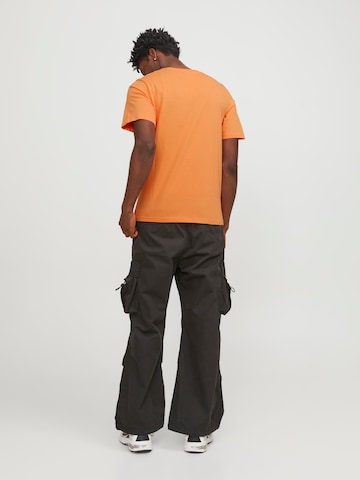 JACK & JONES T-Shirt 'MAP' in Orange