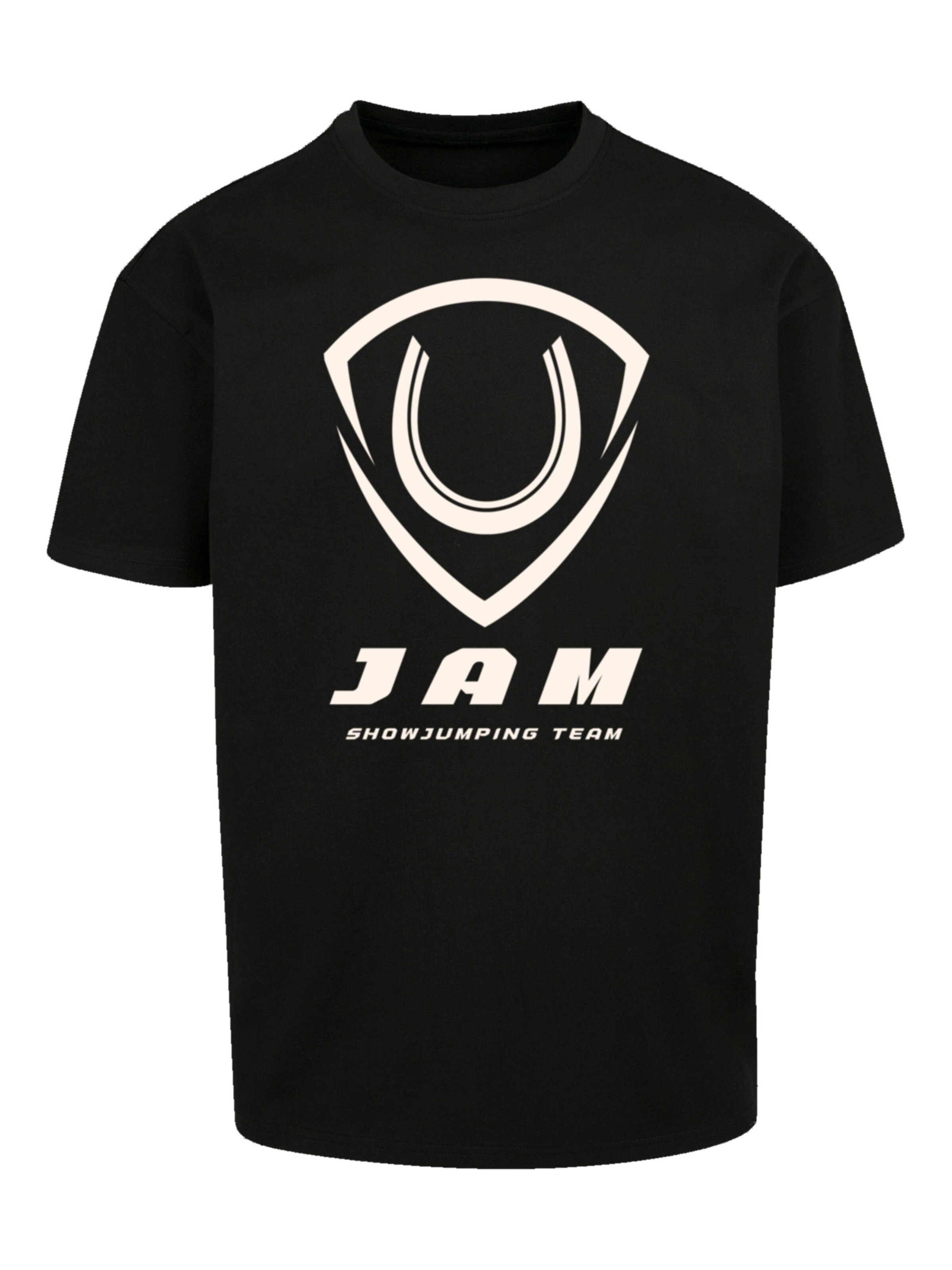 F4NT4STIC Shirt 'JAM Showjumping' in Zwart: voorkant