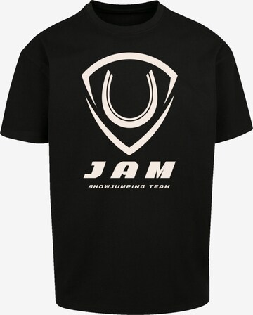 T-Shirt 'JAM Showjumping' F4NT4STIC en noir : devant
