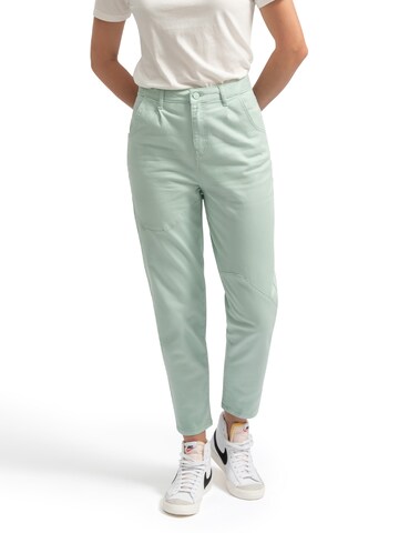 regular Pantaloni con pieghe 'Panoes' di Kaft in verde: frontale