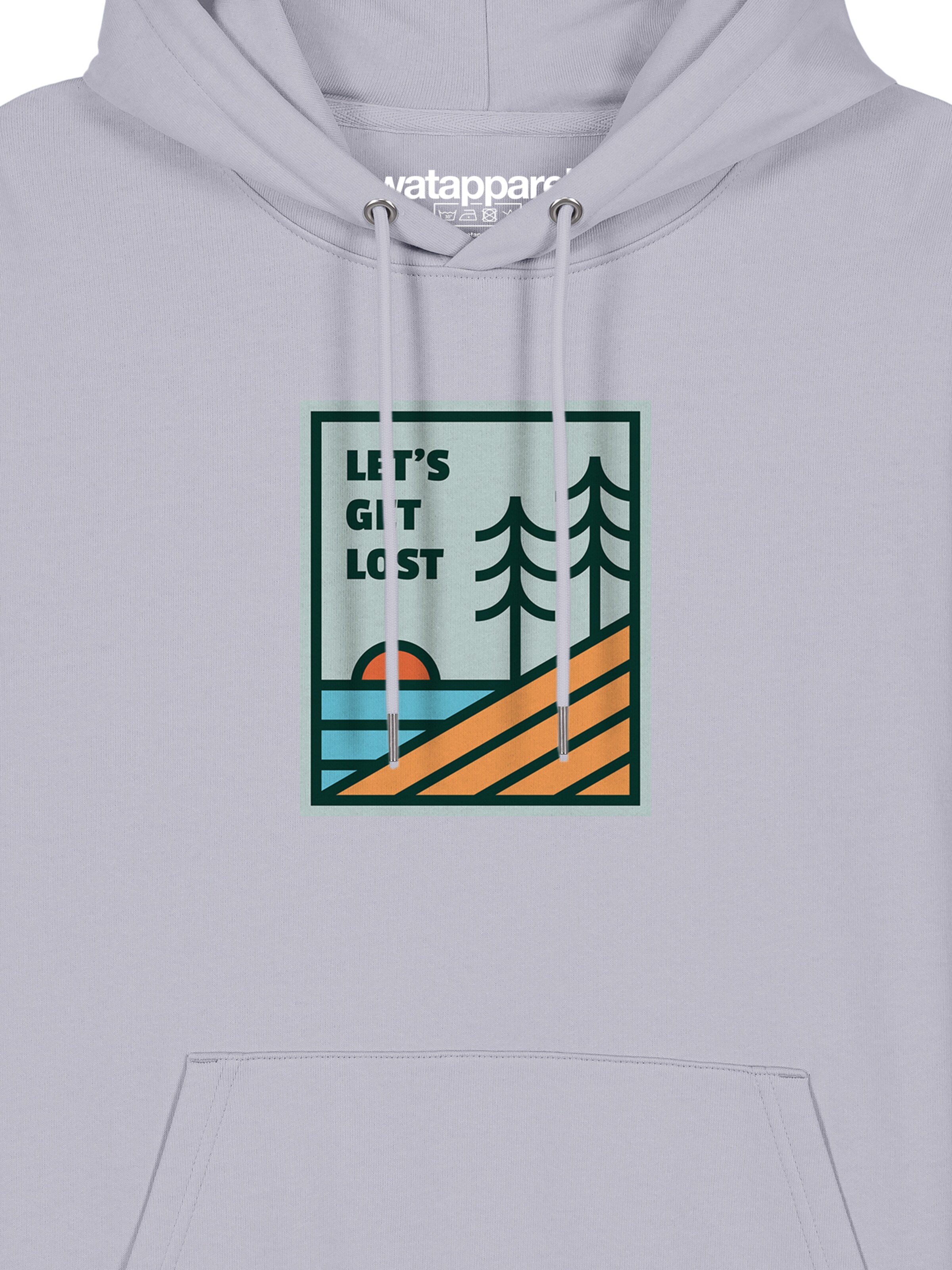 Sweat-shirt ' Let's Get Lost ' Watapparel en violet