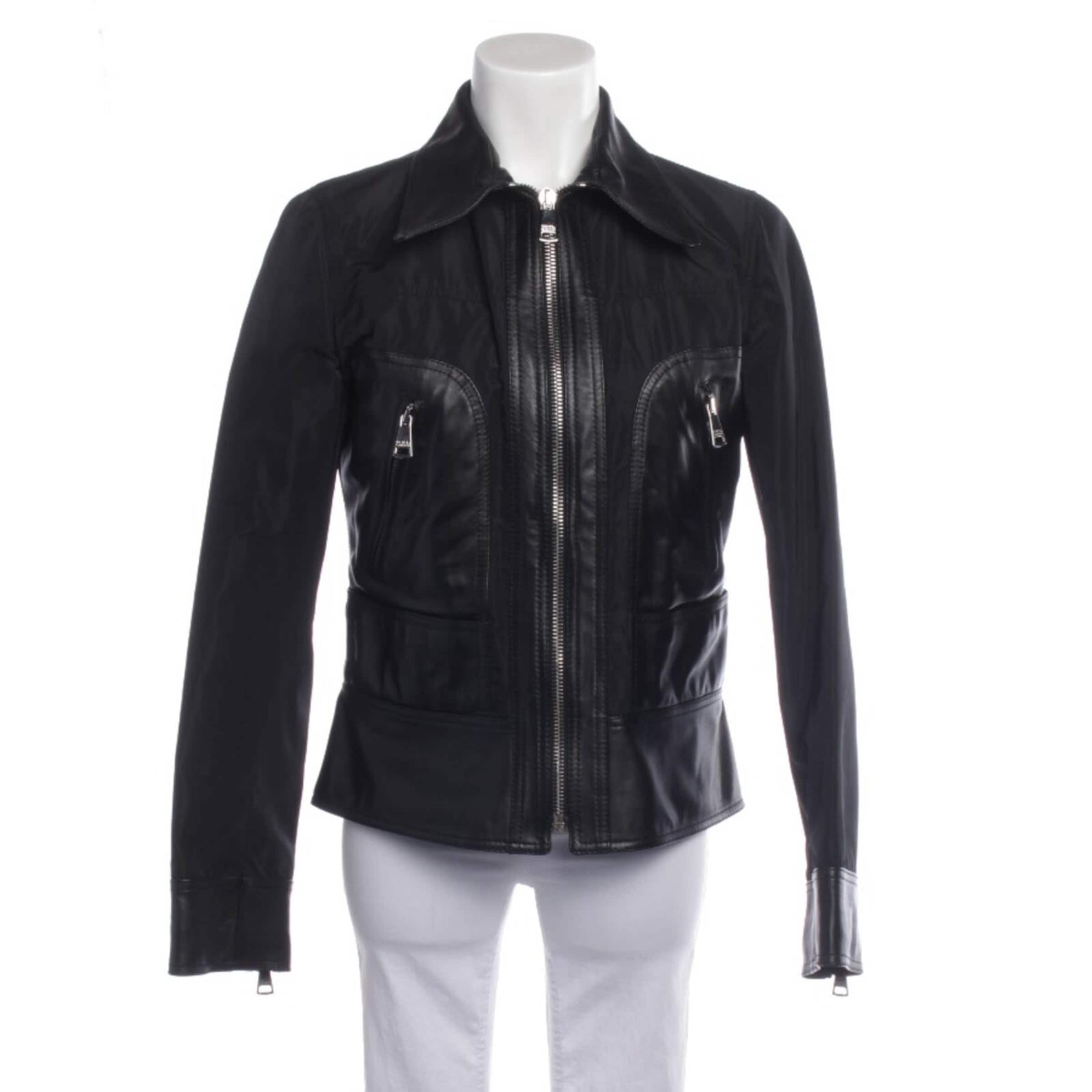 DOLCE & GABBANA Jacket & Coat in M in Black: front