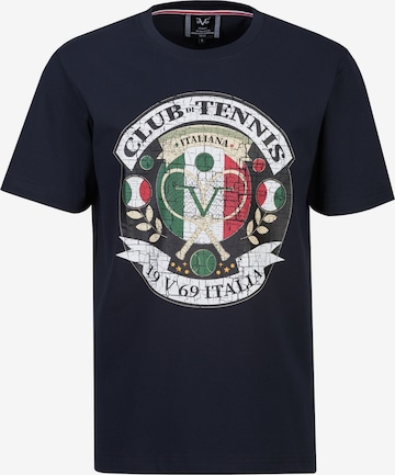 19V69 ITALIA T-Shirt 'Rafael Big Tennis' in Blau: Vorderseite