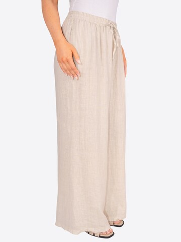 Wide Leg Pantalon 'Perla' Seasons of April en beige