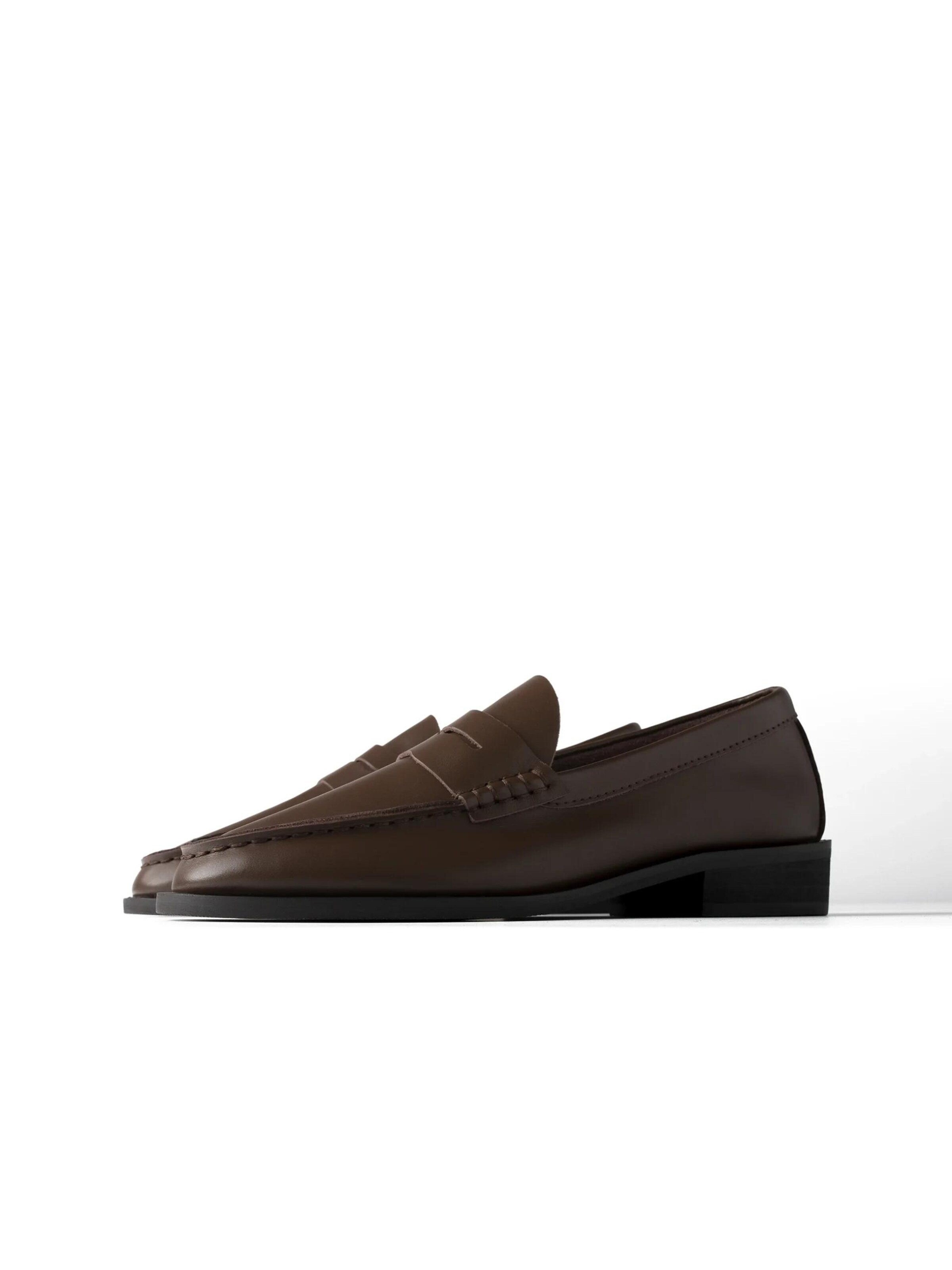 L37 HANDMADE SHOES Natikači 'TO MAKE IT EASIER' | rjava barva