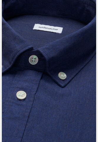 SEIDENSTICKER Regular Fit Businesshemd in Blau