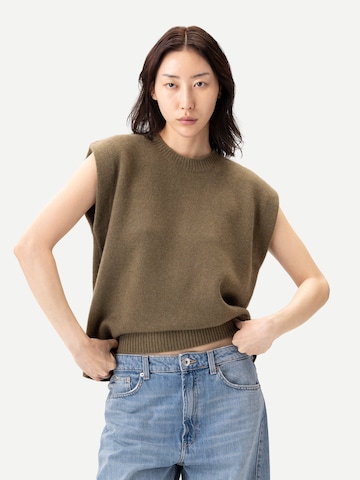 GOBI Cashmere Tröja 'Cashmere Crewneck Twin Set' i grön