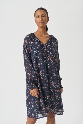 Part Two - Vestido 'Urma' em azul: frente
