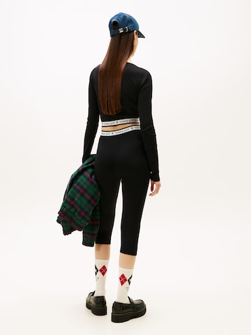 Tommy Jeans Skinny Pajkice | črna barva