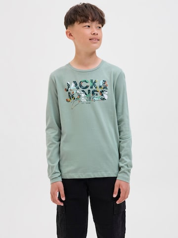 T-Shirt 'JJGEPLAS' Jack & Jones Junior en vert : devant