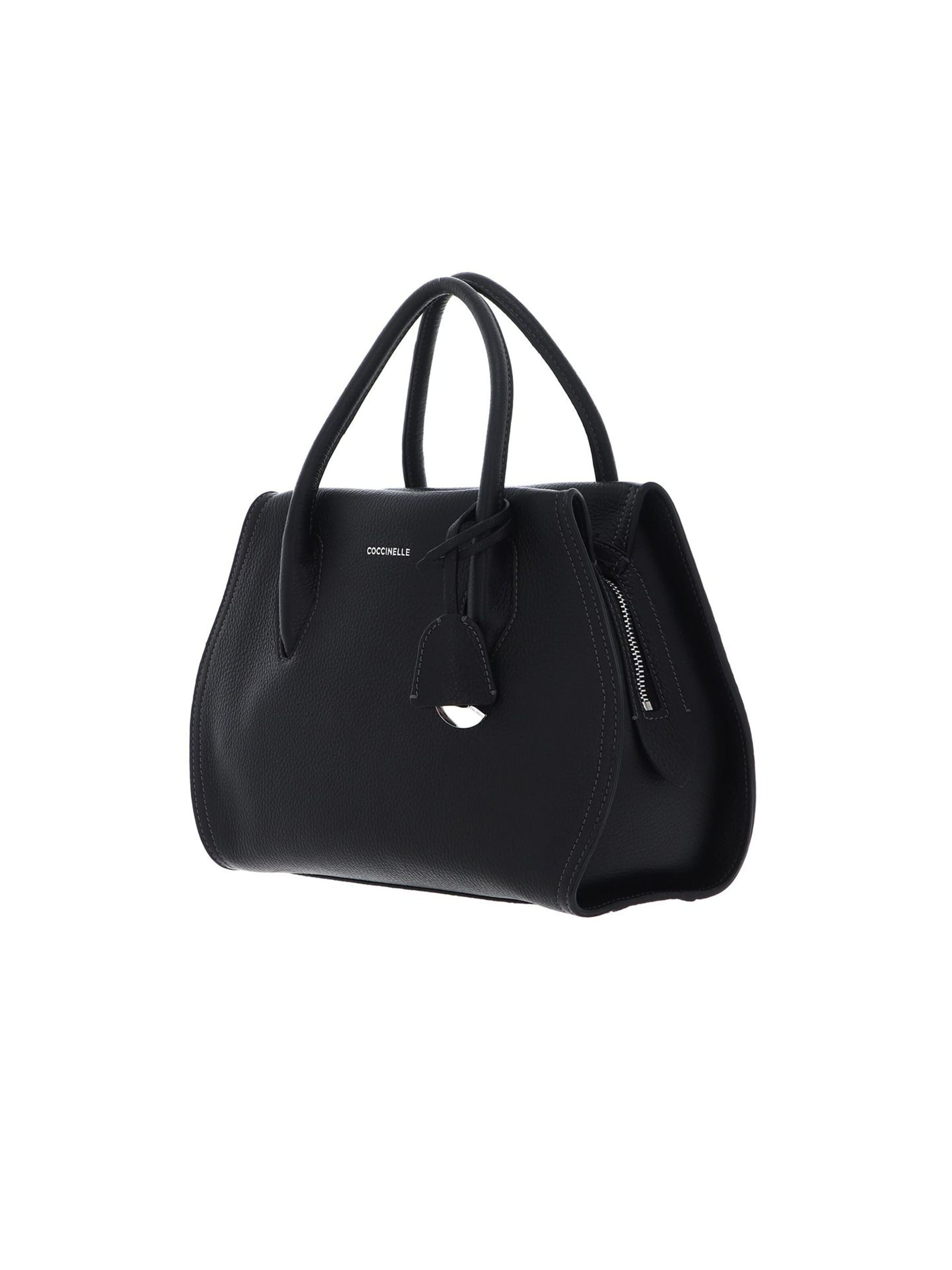Coccinelle Handtas 'Coccinelle Lord leather crossbody bag' in Zwart