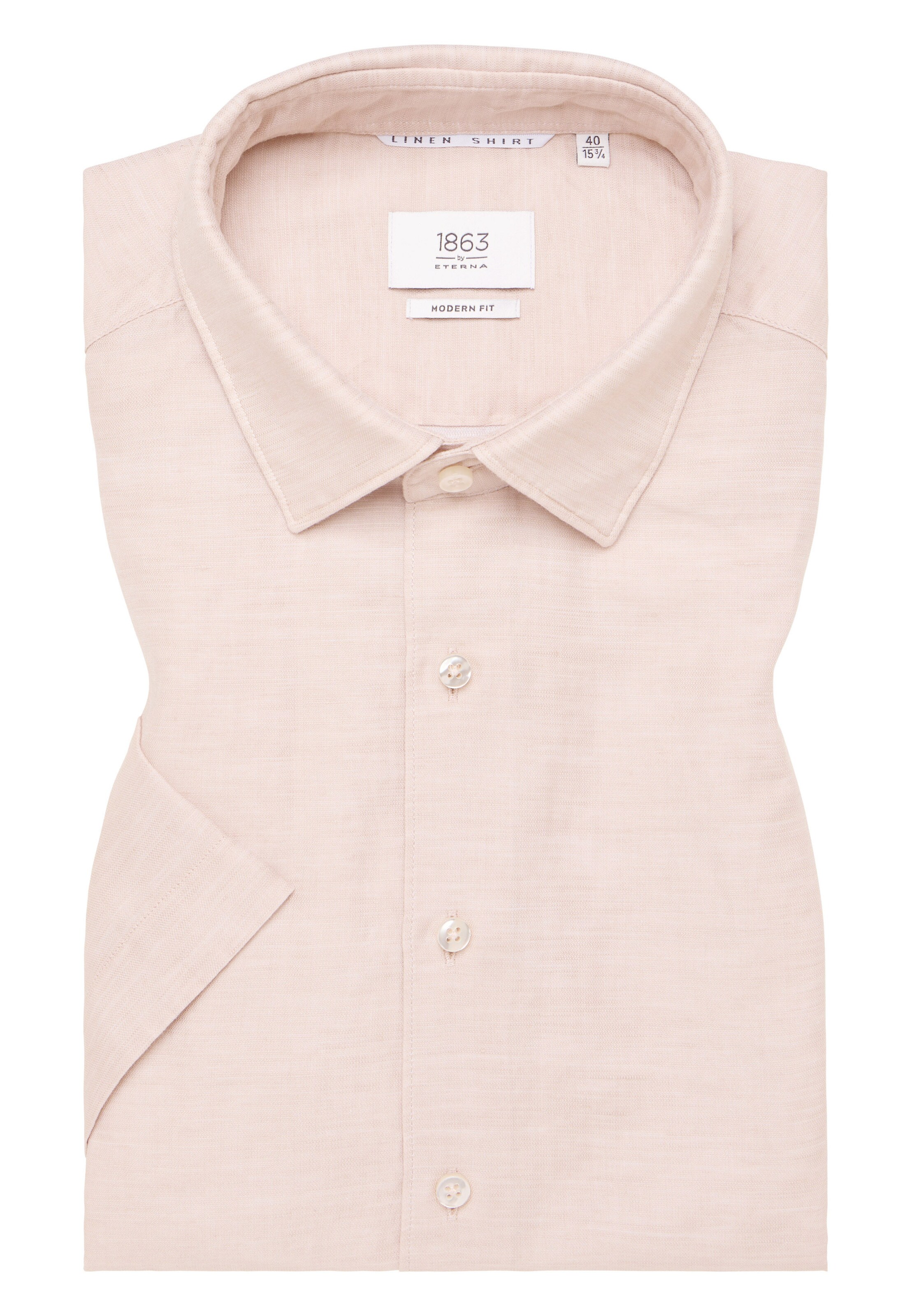 ETERNA Regular Fit Hemd in Beige
