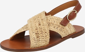 Vanessa Bruno - Sandalias en beige: frente