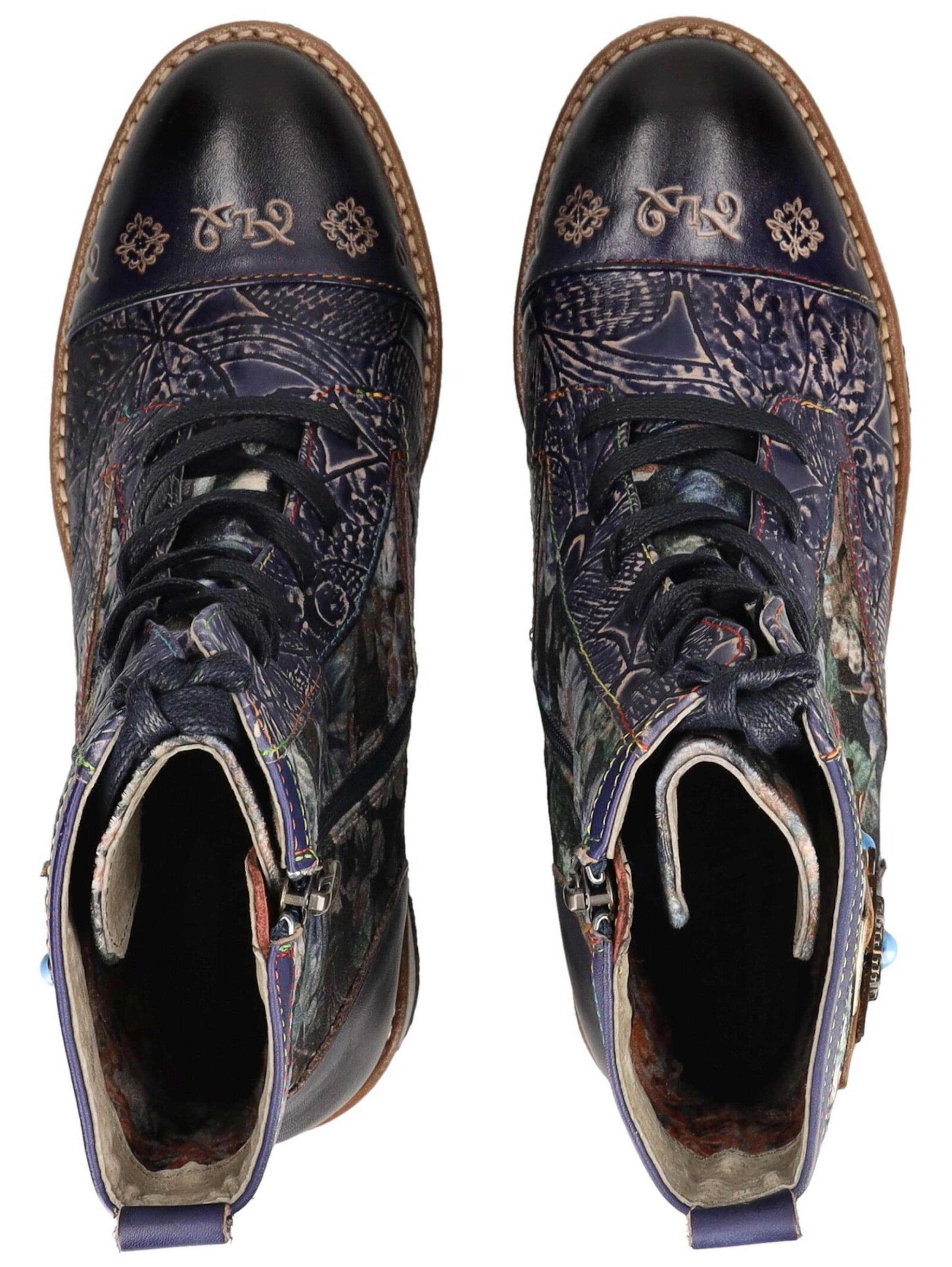 Bottines à lacets Laura Vita en violet