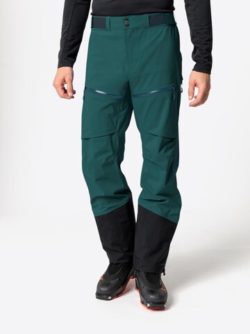 VAUDE Regular Outdoor Pants 'Monviso' in Green: front