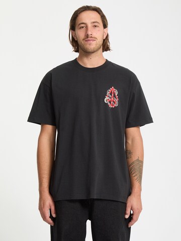 T-Shirt 'Snake Peace LSE' Volcom en noir : devant