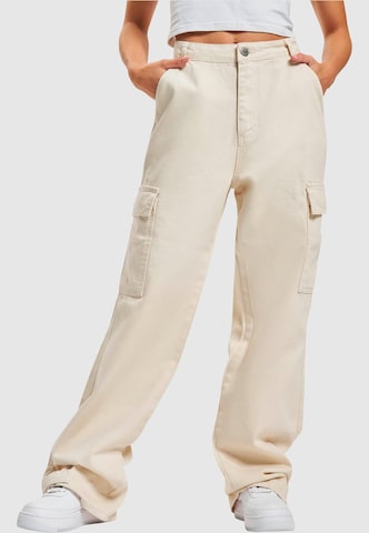 Wide leg Pantaloni cargo di DEF in beige: frontale