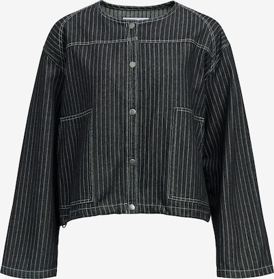 OBJECT Välikausitakki 'JAMY' värissä musta denim / valkoinen, Tuotenäkymä