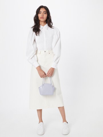 LEVI'S ® Nederdel '70s Midi' i hvid