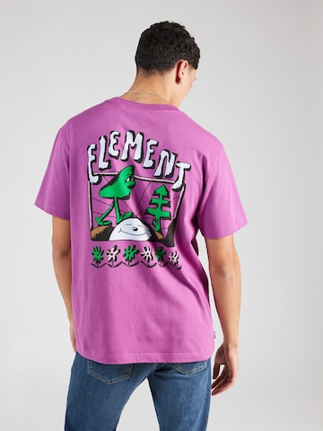 T-Shirt 'QUIET' ELEMENT en violet : devant