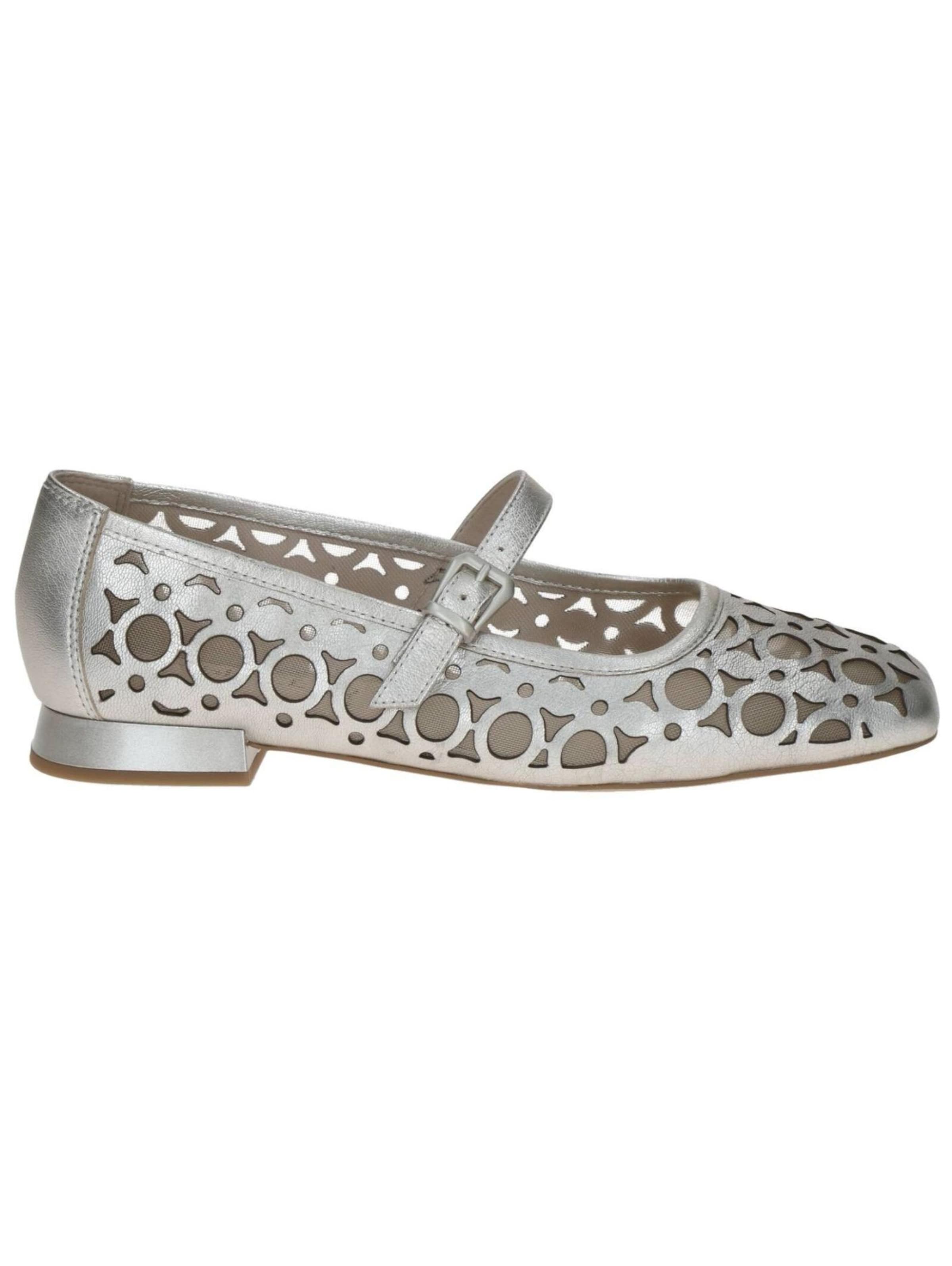 Ballerines à lanières CAPRICE en argent