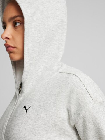 PUMA Athletic Zip-Up Hoodie in Grey