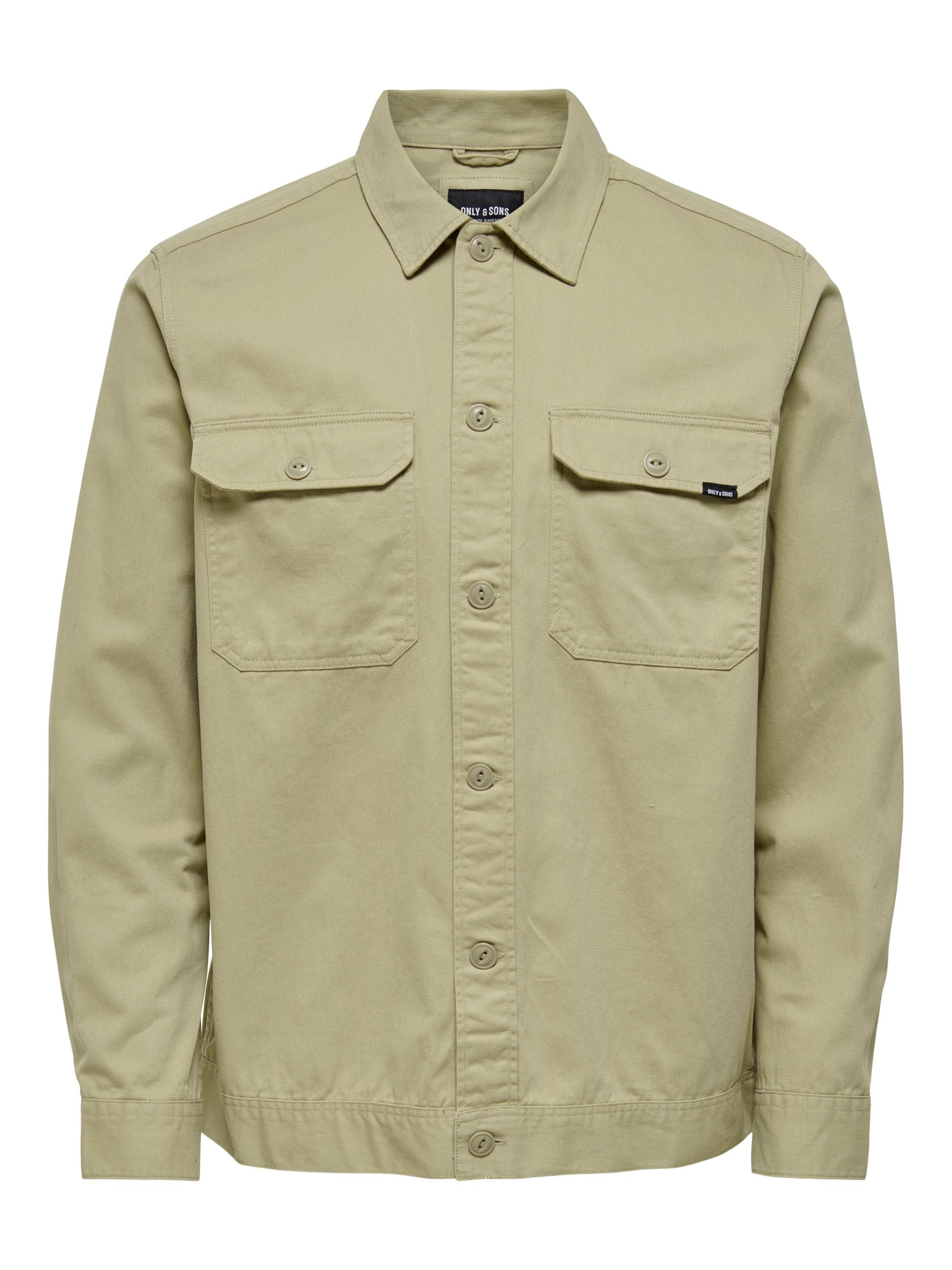 Only & Sons Средняя посадка Демисезонная куртка 'Silvio' в Серый: спереди