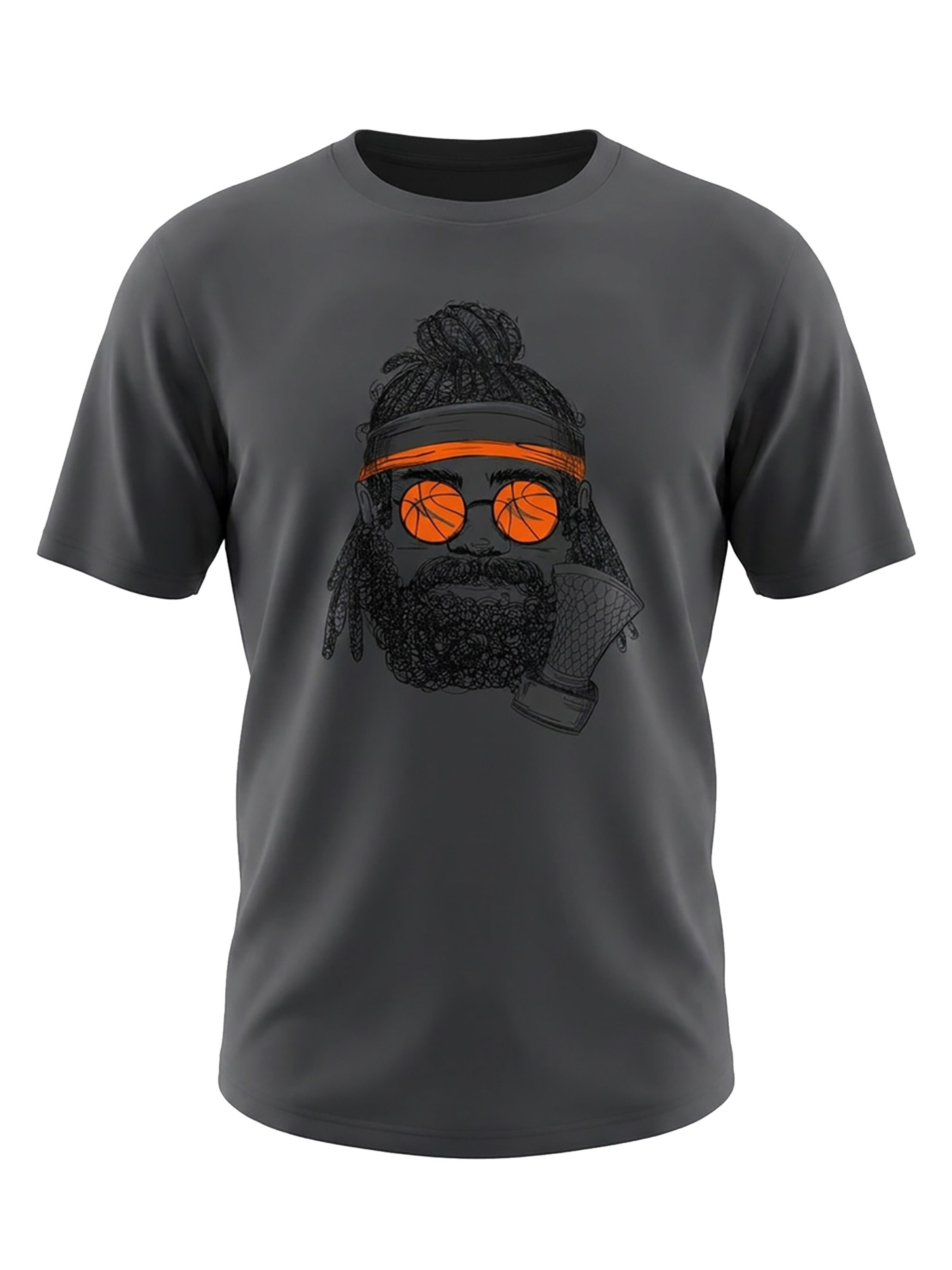 karlskopf Shirt 'BASKETBALLER' in Grey: front