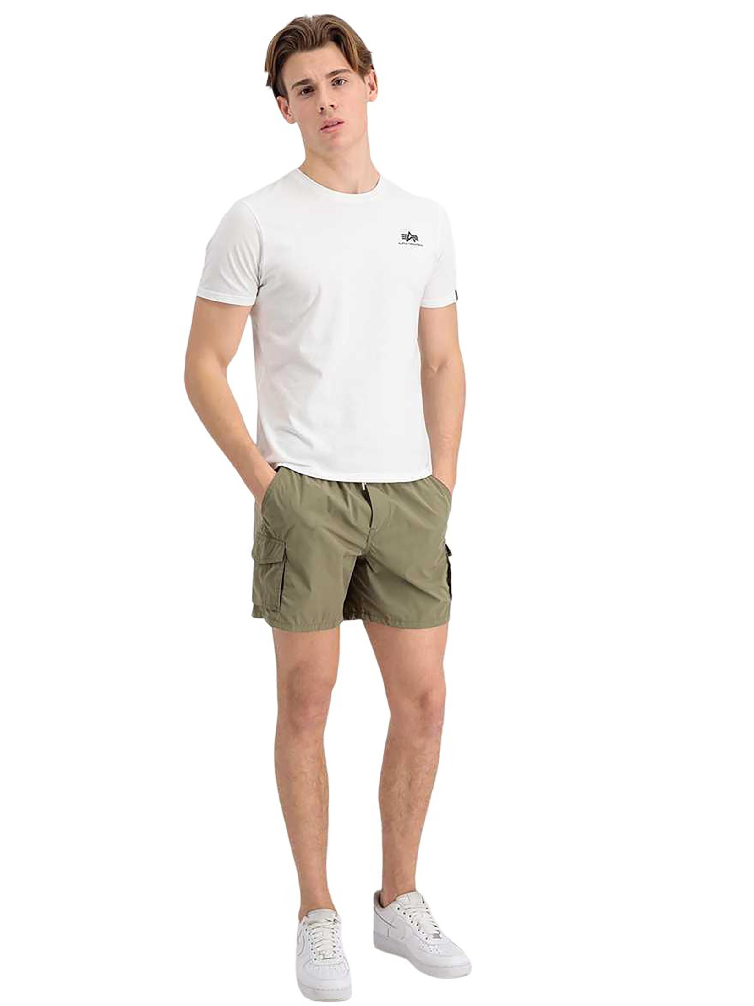 ALPHA INDUSTRIES Regular Cargo Pants 'Nylon Cargo' in Green