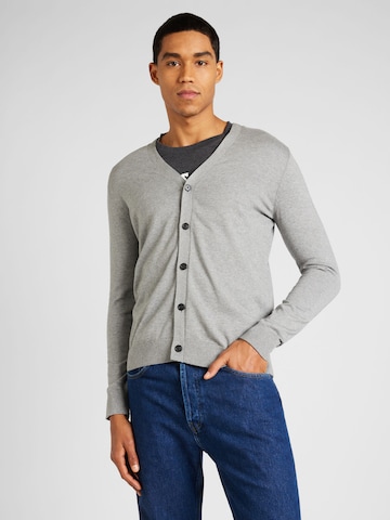 SELECTED HOMME Knit Cardigan 'BERG' in Grey: front
