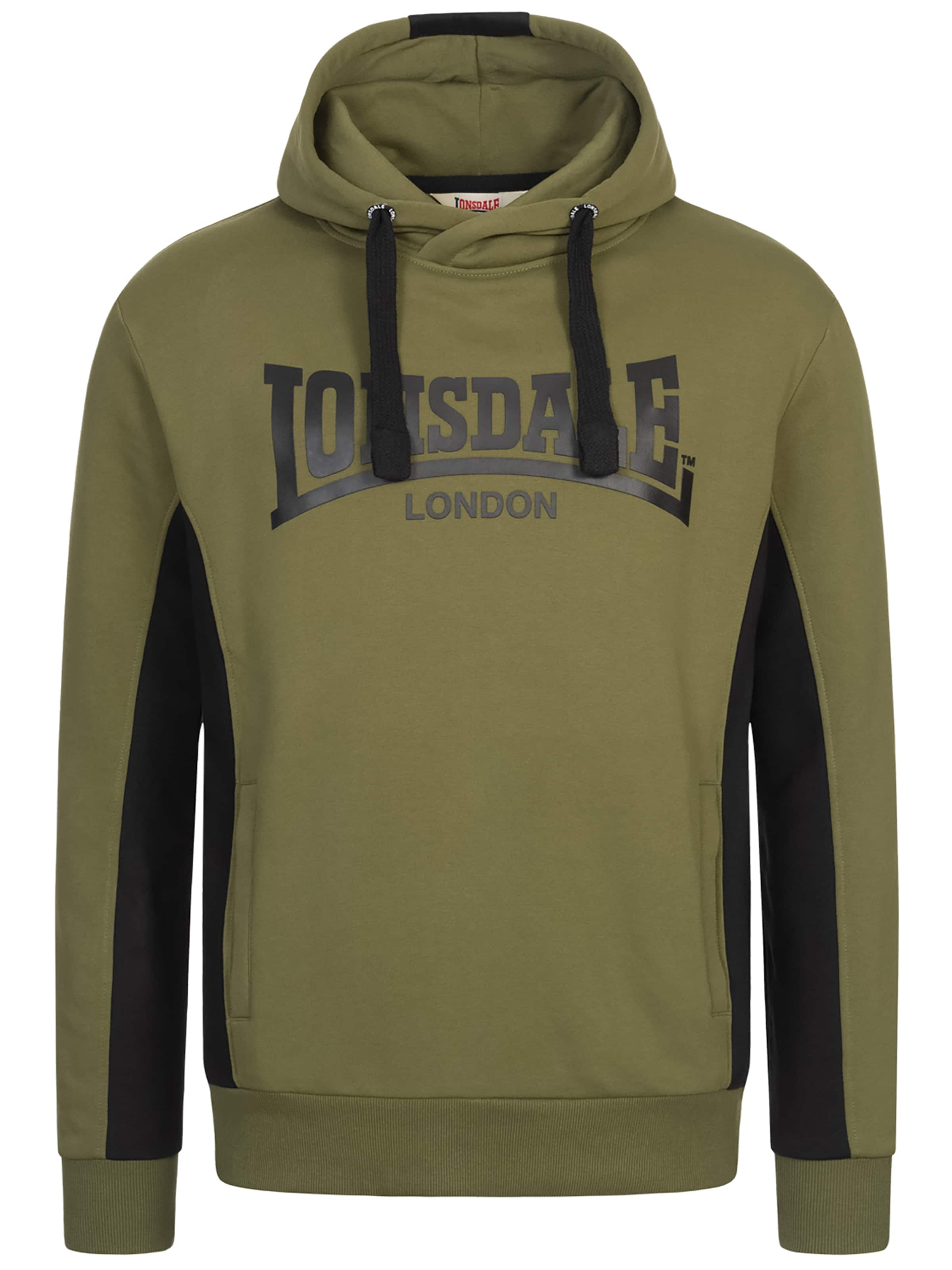 LONSDALE Sweatshirt i grön: framsida