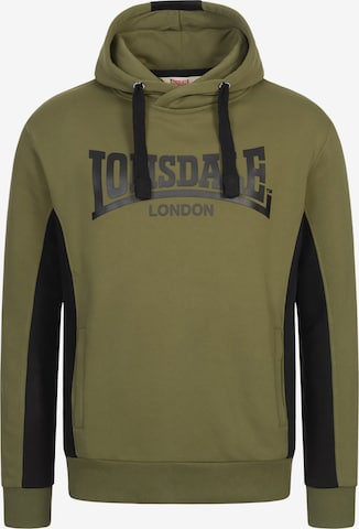 LONSDALESweater majica - zelena boja: prednji dio