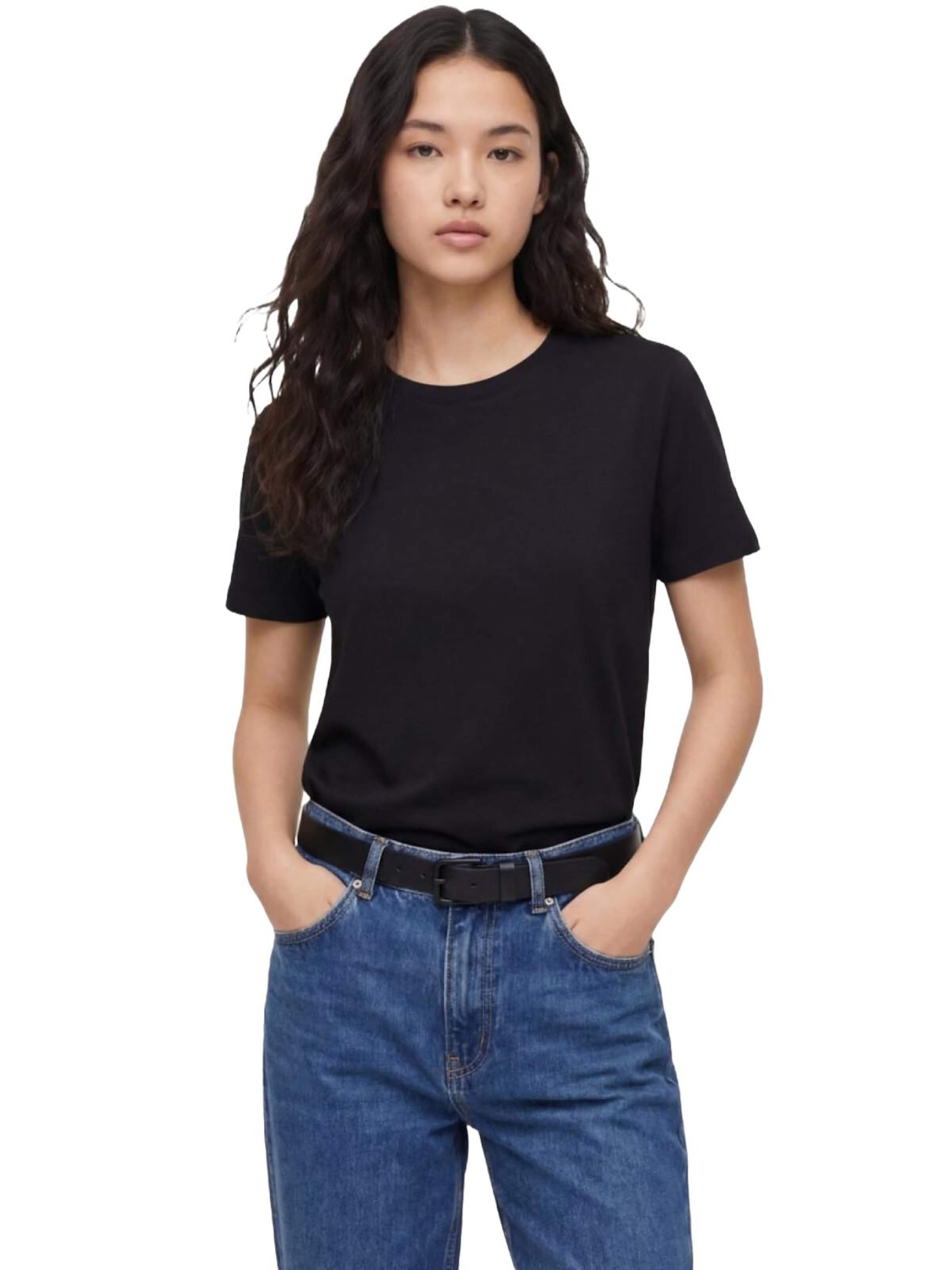 LTB Jeans Shirt 'LTB Jeans Damen Basic T-Shirt' in Black: front