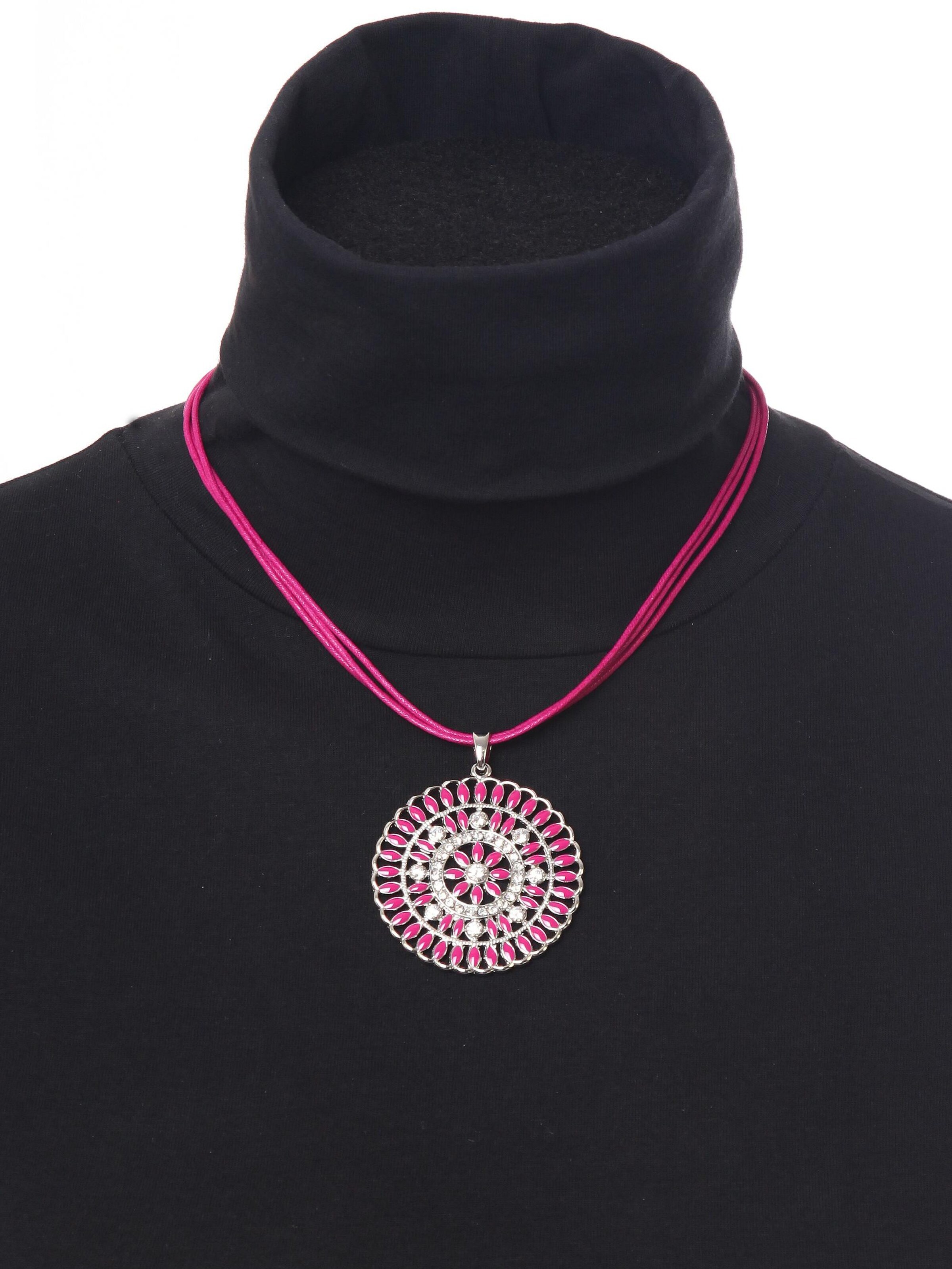 COLLEZIONE ALESSANDRO Necklace 'Marle' in Pink: front