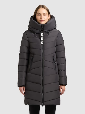 khujo Wintermantel in Schwarz