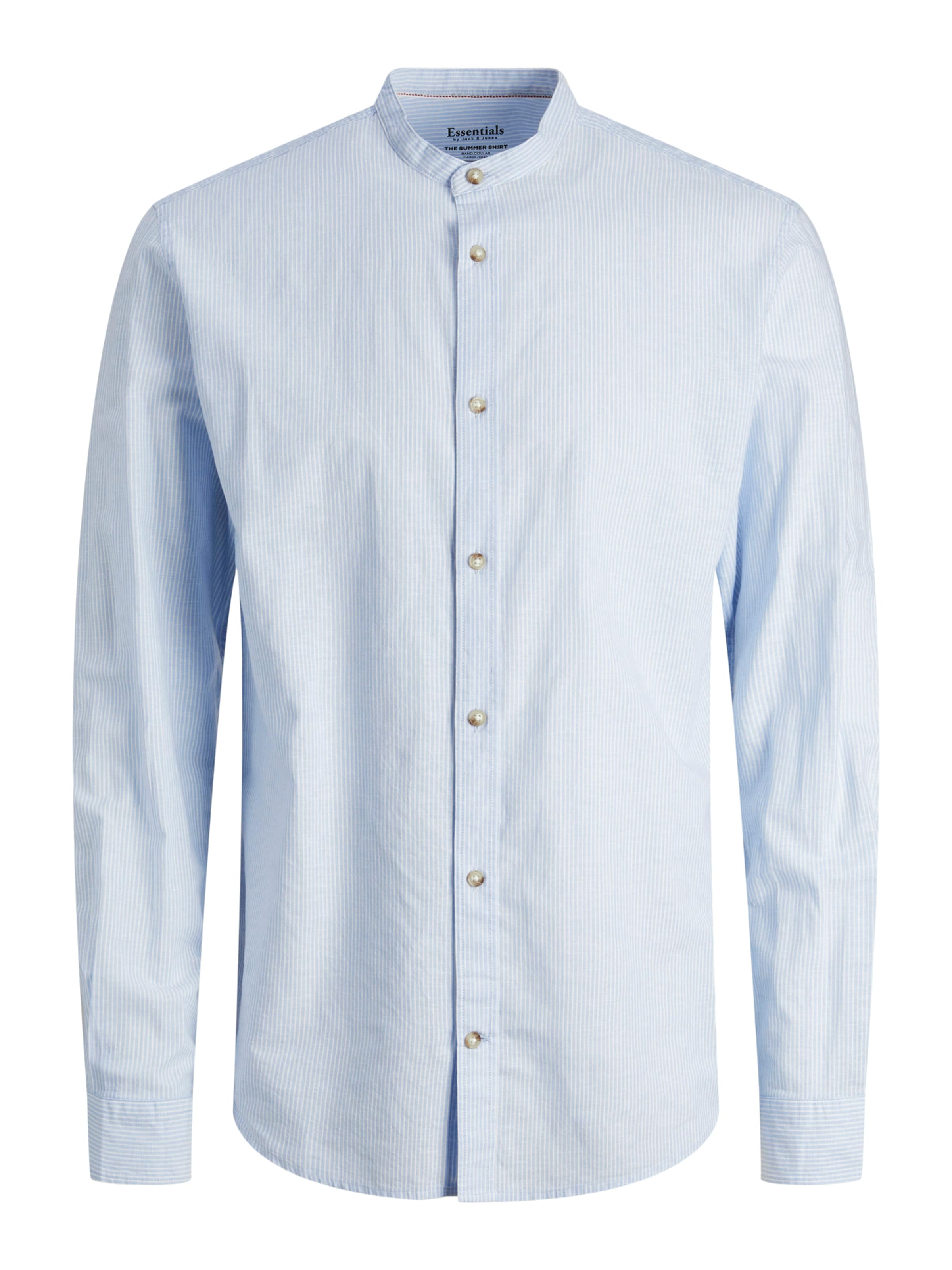 JACK & JONES Chemise 'JWHSUMMER BAND' en bleu clair / blanc, Vue avec produit
