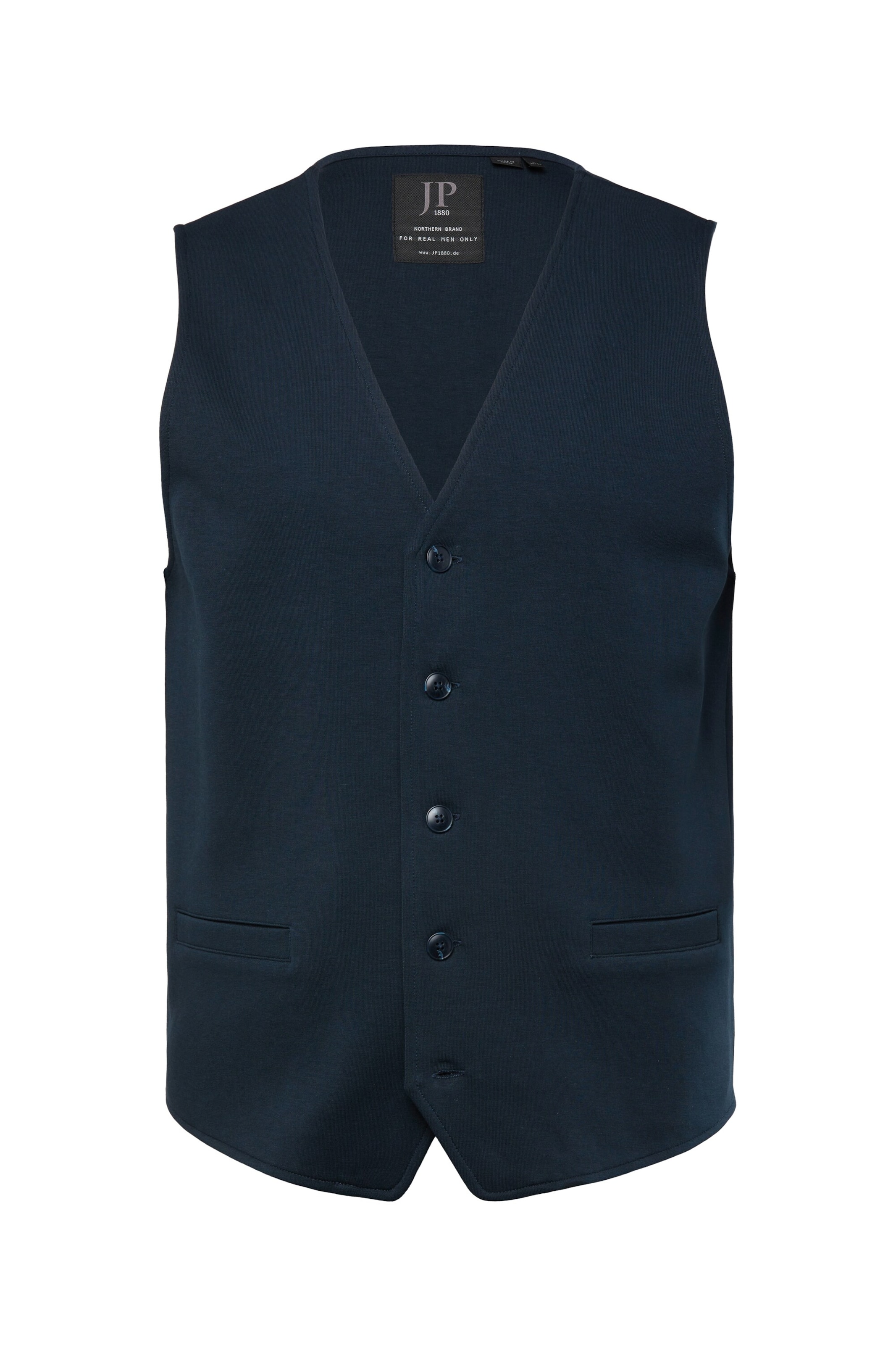 JP1880 Weste in Blau: Vorderseite